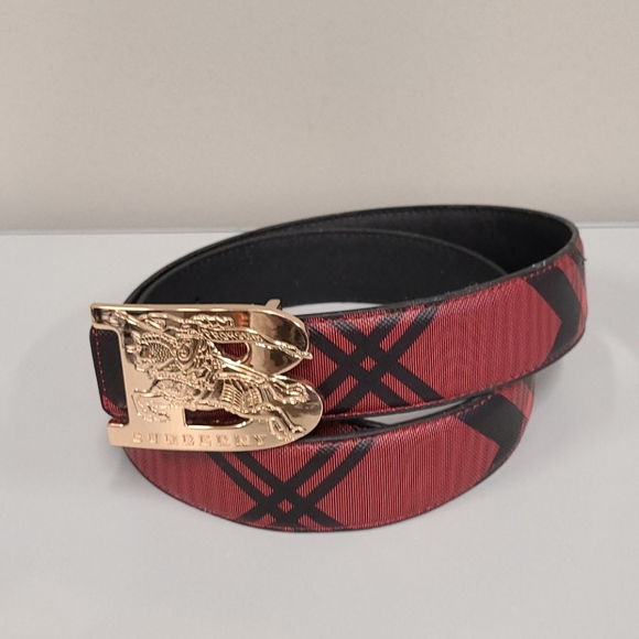 burberry belt red